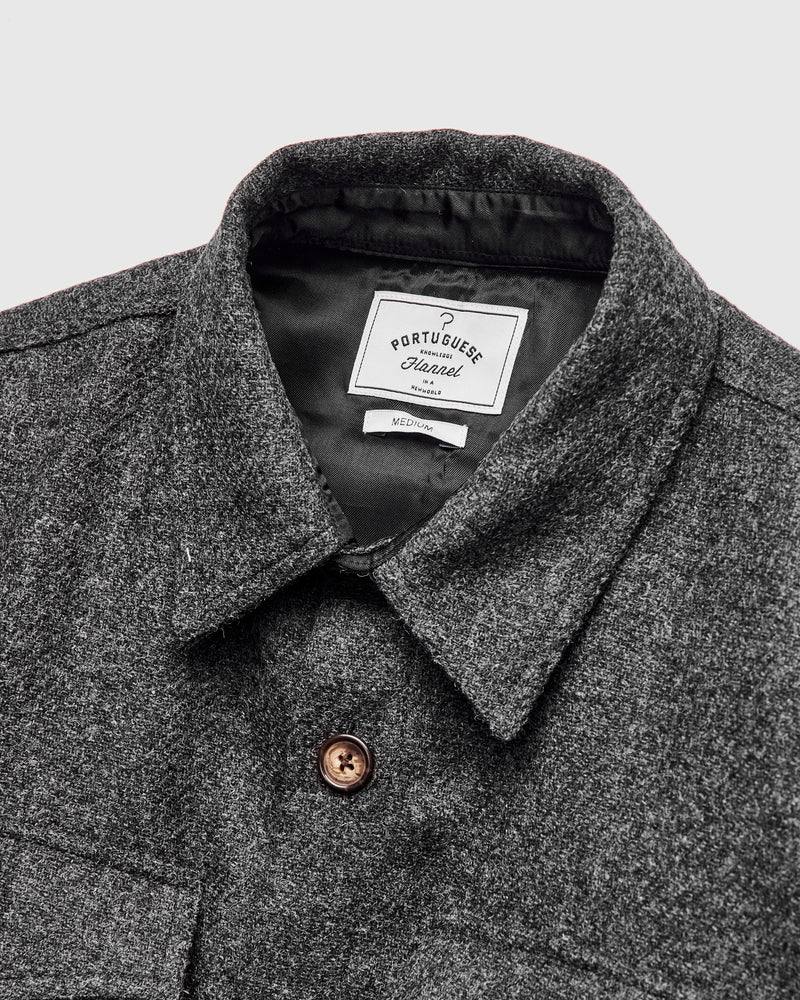 Wool Field Overshirt in Grey