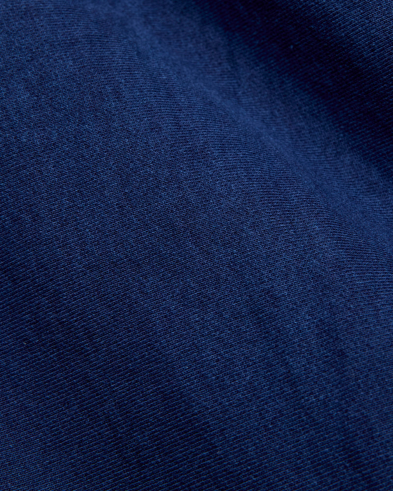 Organic Hand-Dyed Zip Hoodie in Indigo