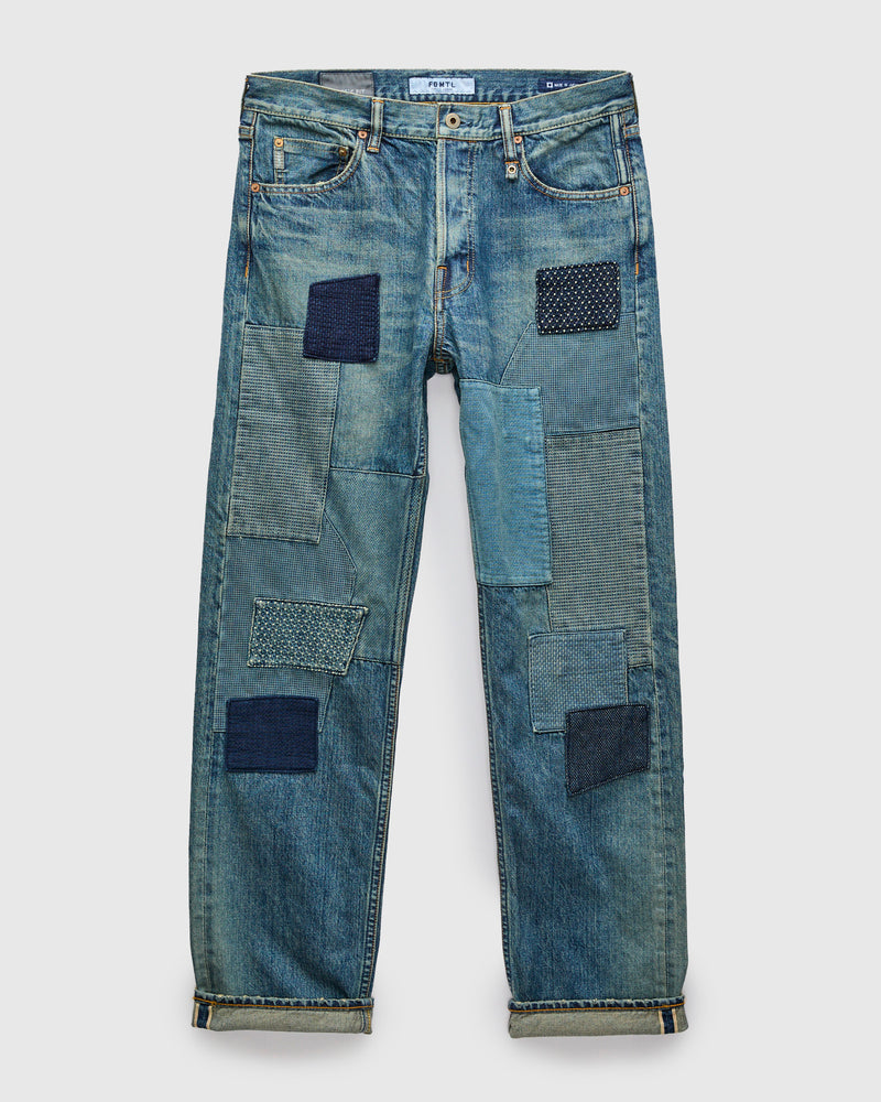 MG127 Boro Repair Selvedge Denim - Classic Straight Fit