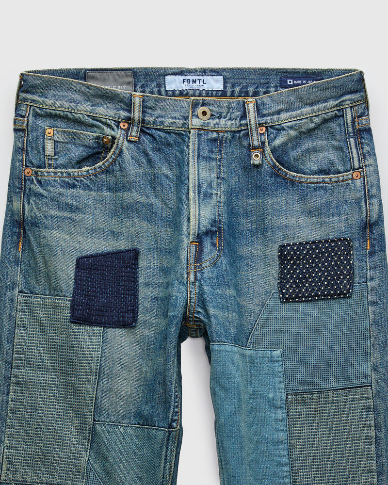 MG127 Boro Repair Selvedge Denim - Classic Straight Fit