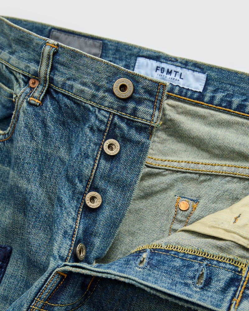 MG127 Boro Repair Selvedge Denim - Classic Straight Fit
