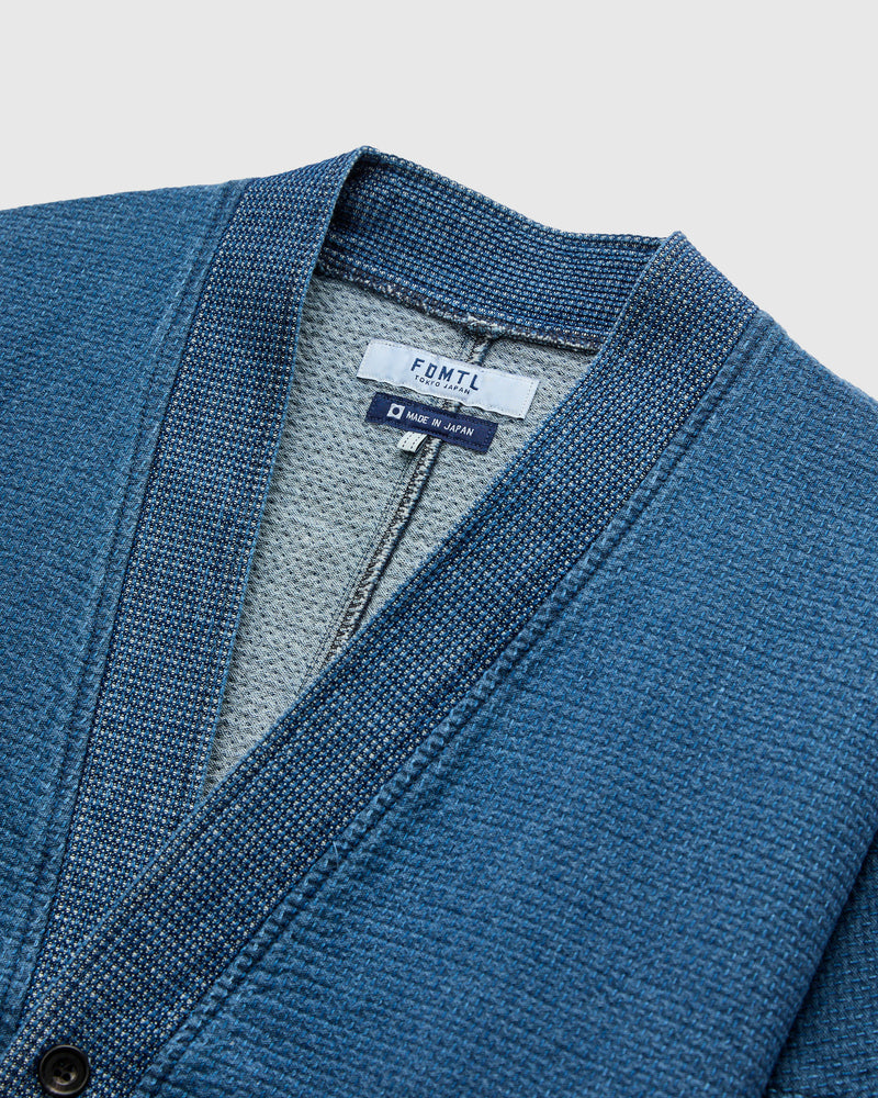 Diamond Short Cardigan in Indigo 3-Year Wash