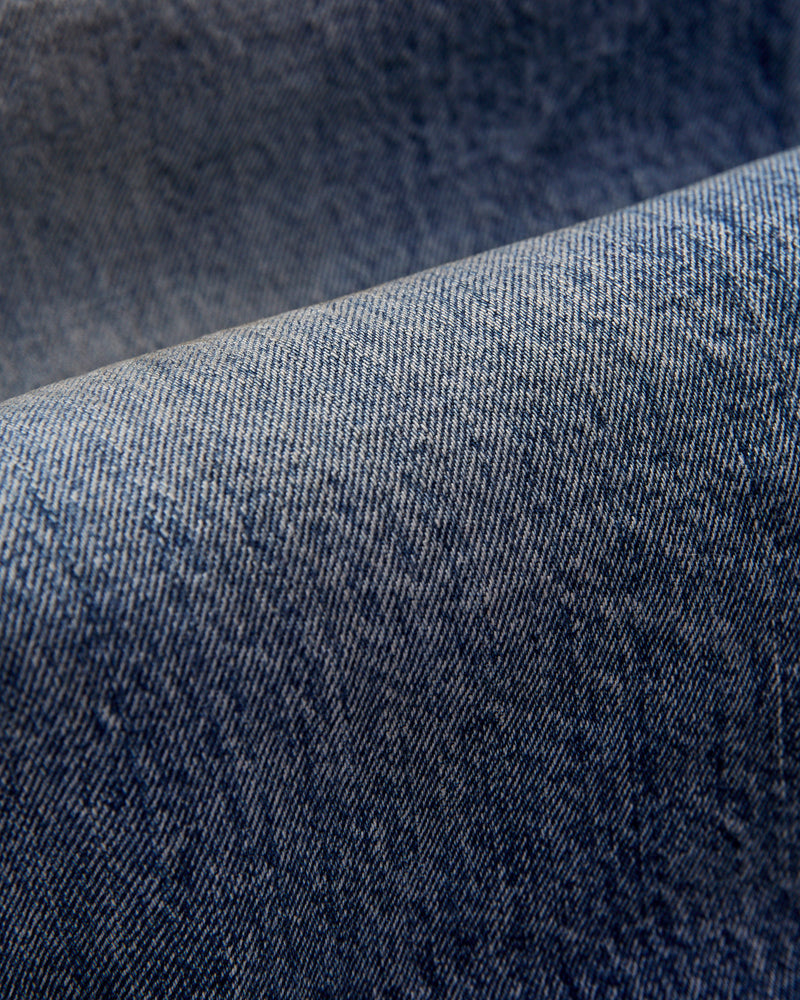 1341-0105US "WWII Dartford" 13.7oz Washed Selvedge Denim - Wide Fit