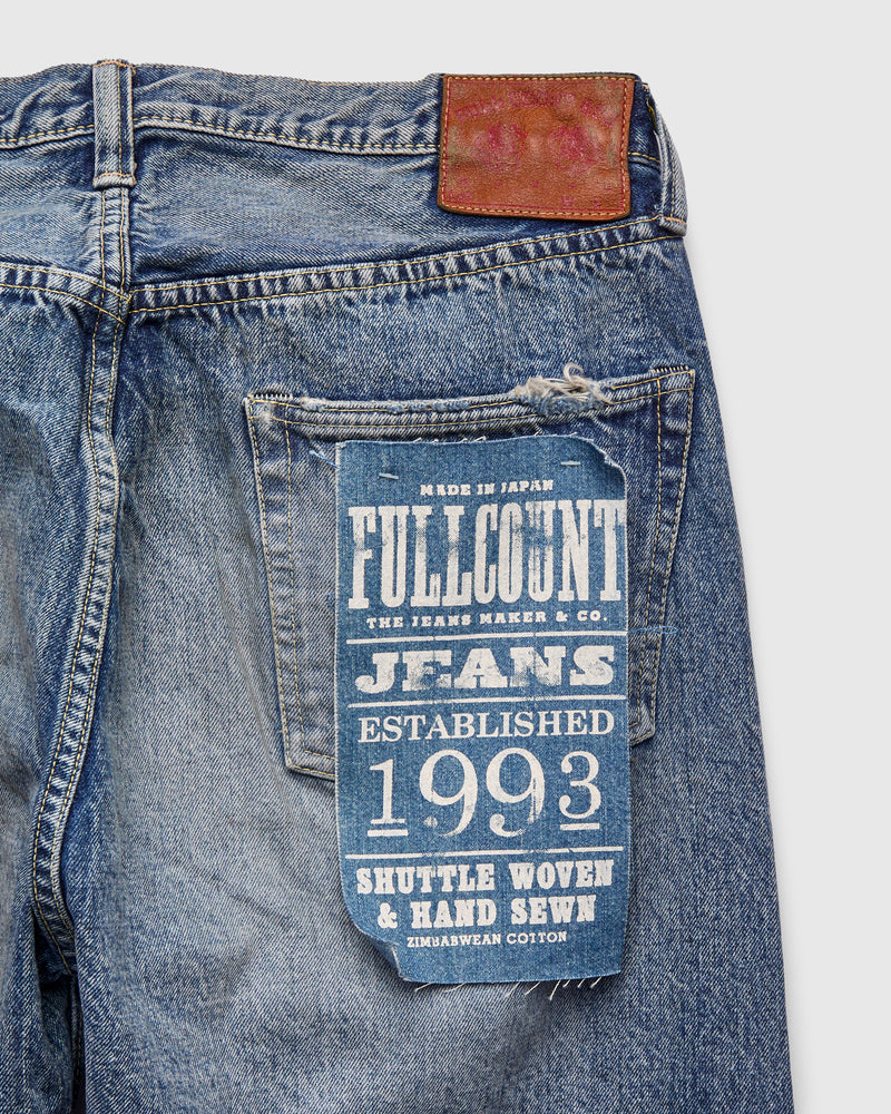 1341-0105US "WWII Dartford" 13.7oz Washed Selvedge Denim - Wide Fit