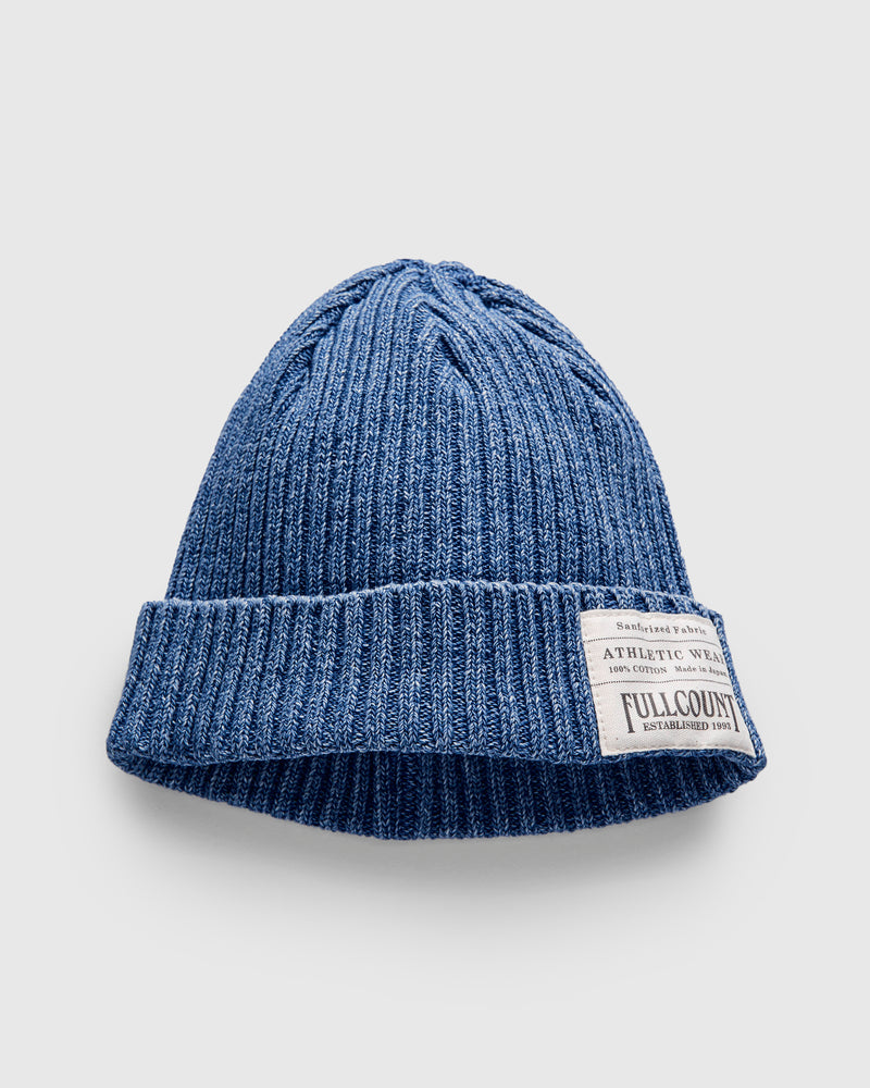 Rib Watch Cap in Faded Indigo