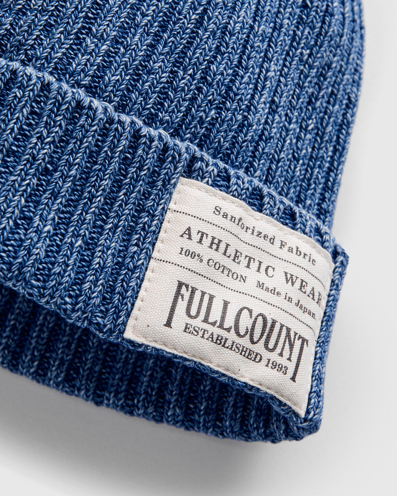 Rib Watch Cap in Faded Indigo