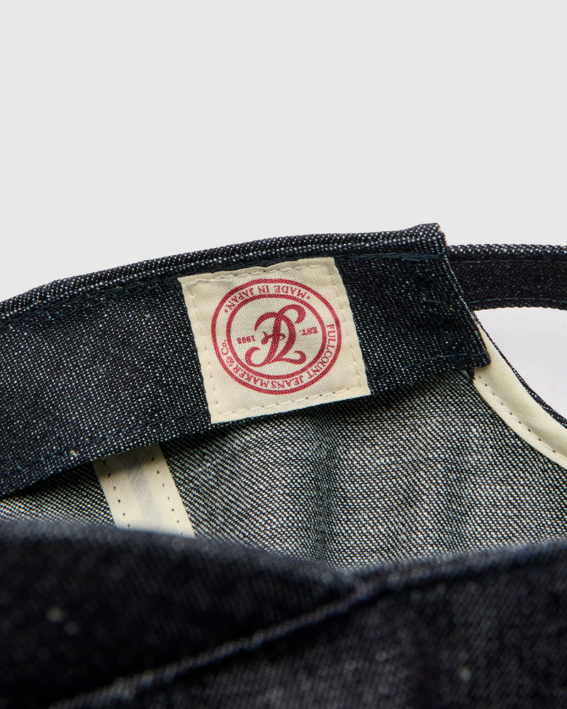 Patch Denim Baseball Cap in Indigo