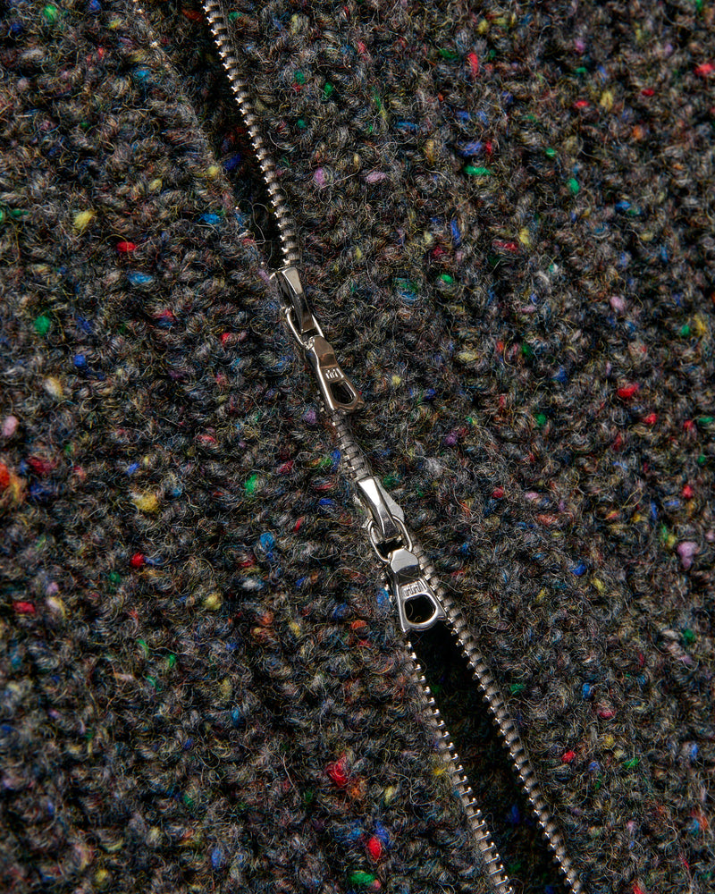 "Loose Ends" Wool Knit Cardigan in Astro