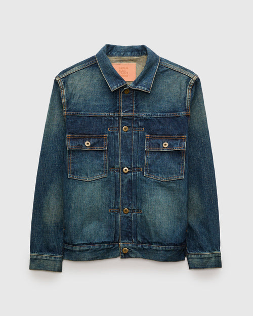 JBGJ1000-D01 14.8oz Type 2 Denim Jacket in Dark Wash Indigo
