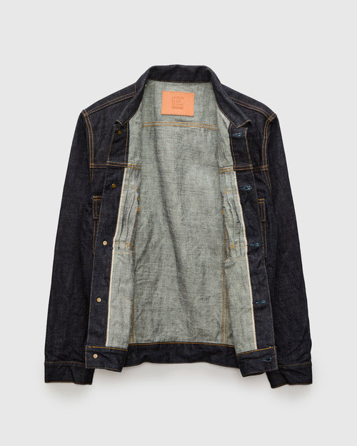 JBGJ1000-ID 14.8oz Type 2 Denim Jacket in Rinsed Indigo