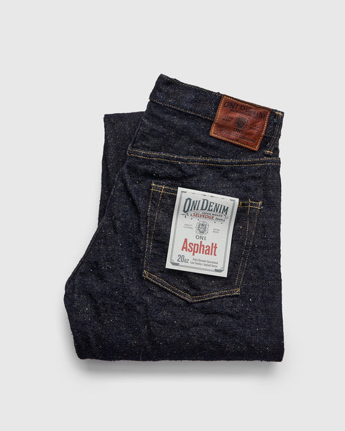 200 "Asphalt" 20oz Selvedge Denim - Wide Straight Fit