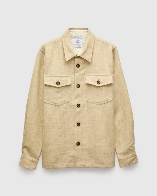 Wool Field Overshirt in Ecru