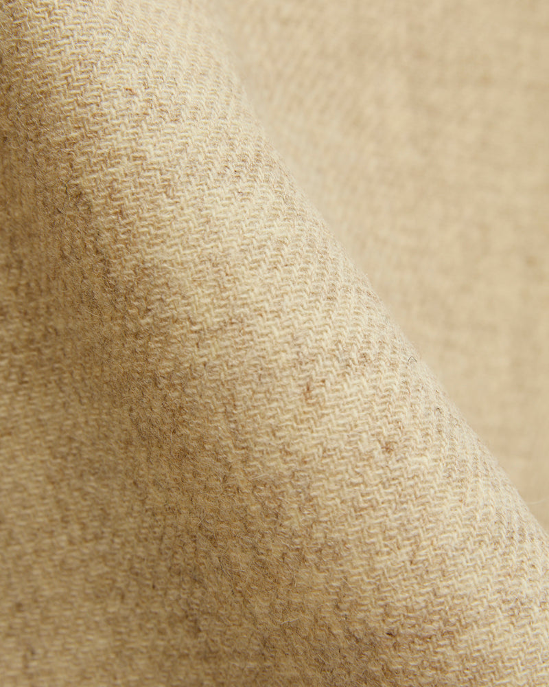 Wool Field Overshirt in Ecru