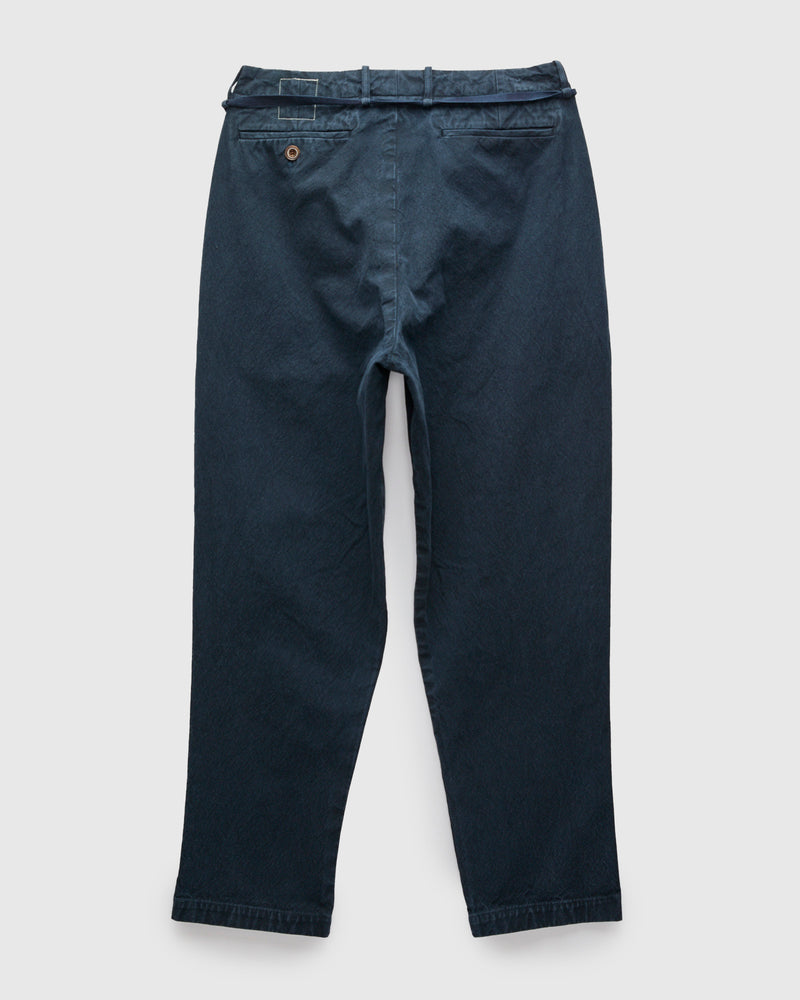 10oz Canvas 2Tuck Tapered Pants in Logwood