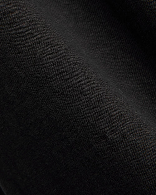 No. 8 Slub Nep Short Sleeve T-Shirt in Black