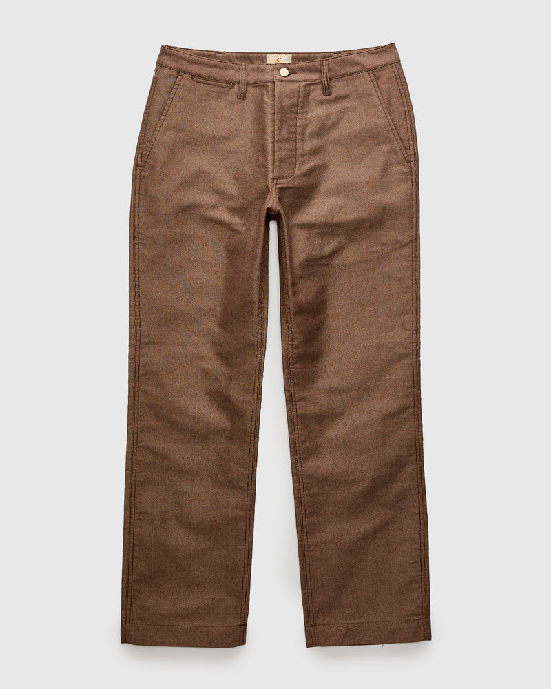 Wabash Stripe Moleskin Chino in Espresso Brown