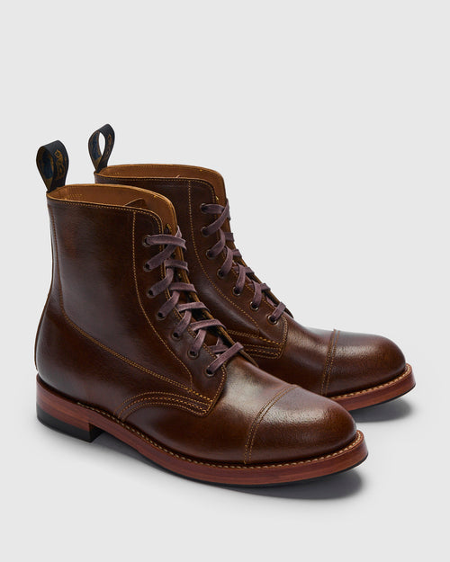 Montgomery Boot in Horween SHF Horsehide Havana