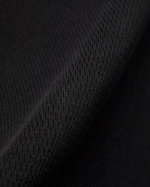 Diamond Thermal Long Sleeve Shirt in Deep Black