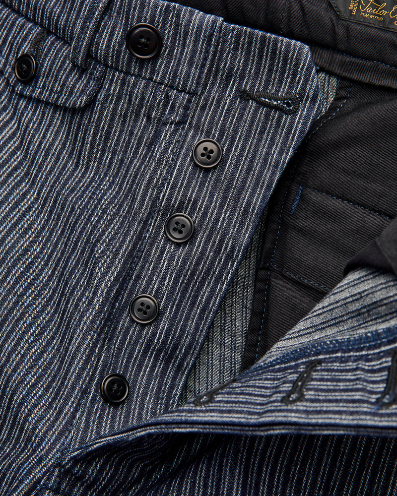 OR-1123 Tailor Work Trousers in Indigo Stripe