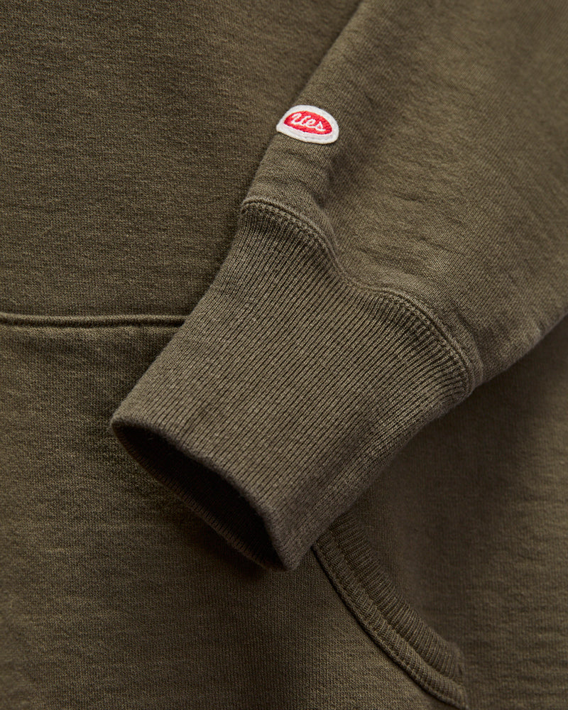 13.5oz Heavyweight Pullover Hoodie in Olive