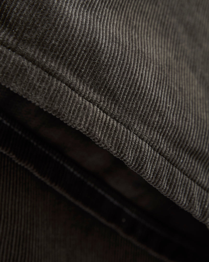 Baggy 5 Pocket Corduroy Pants in Charcoal Grey