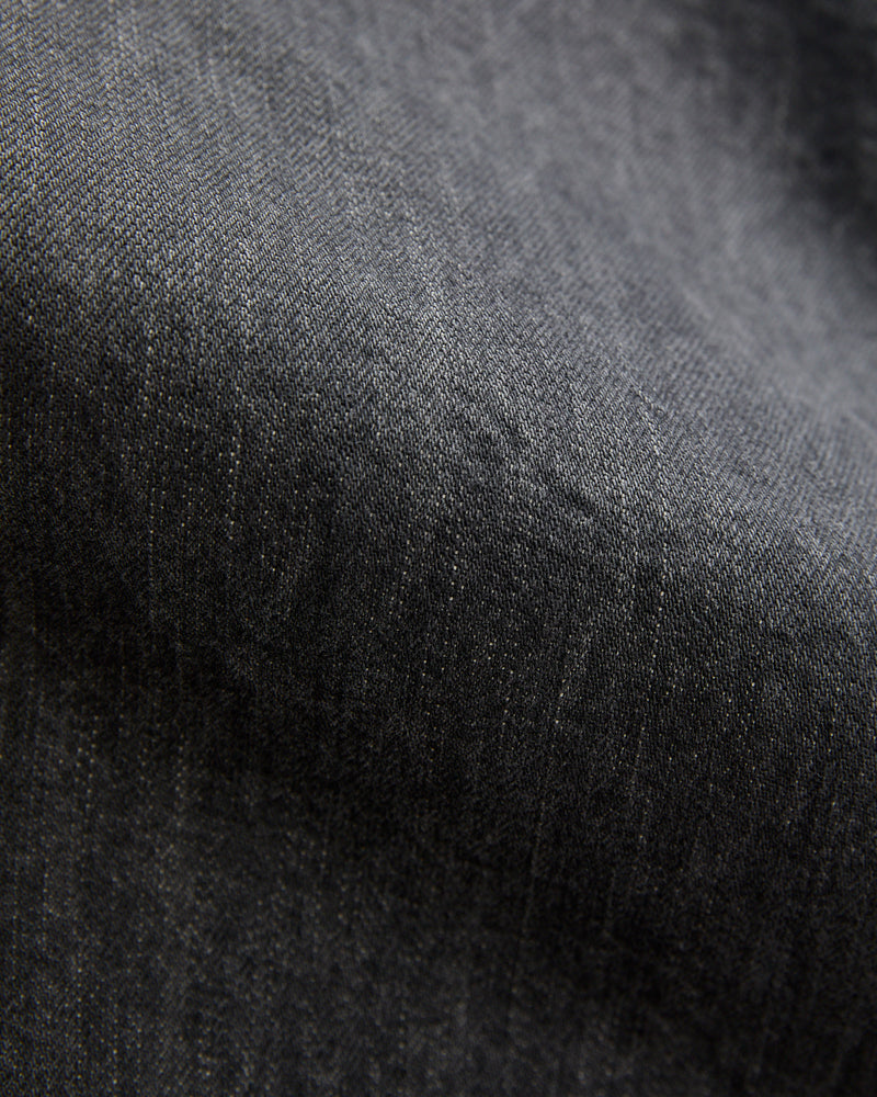 Baggy 5 Pocket Selvedge Denim Pants in Medium Grey