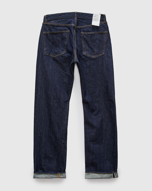 Straight 5 Pocket Selvedge Denim Pants in Indigo