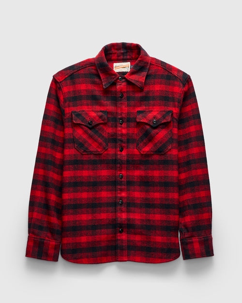 Scout Shirt in Furnace Red Plaid