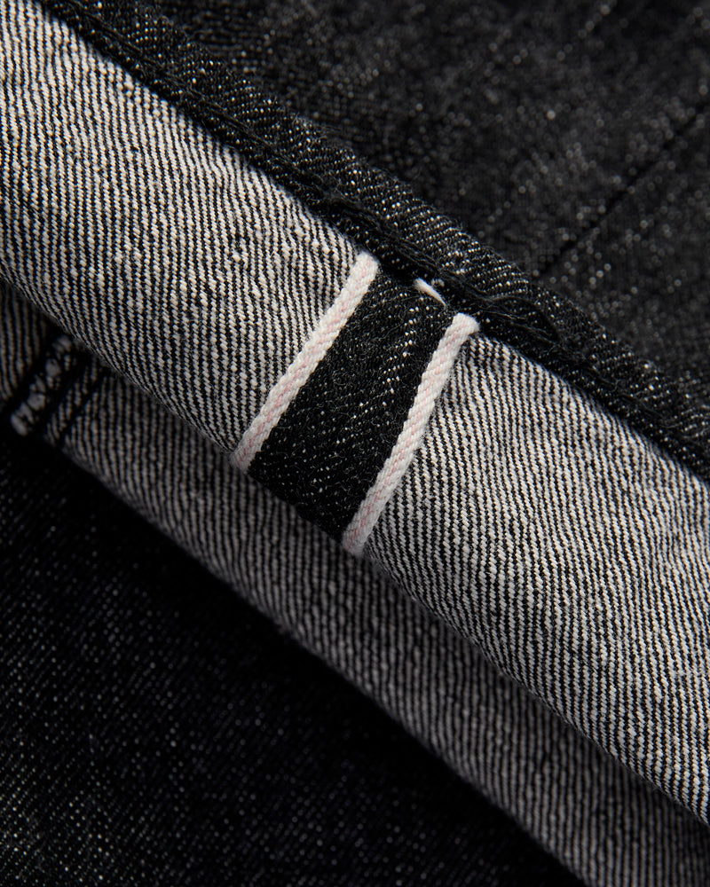 1101BK 13.7oz Black Selvedge Denim - Straight Fit