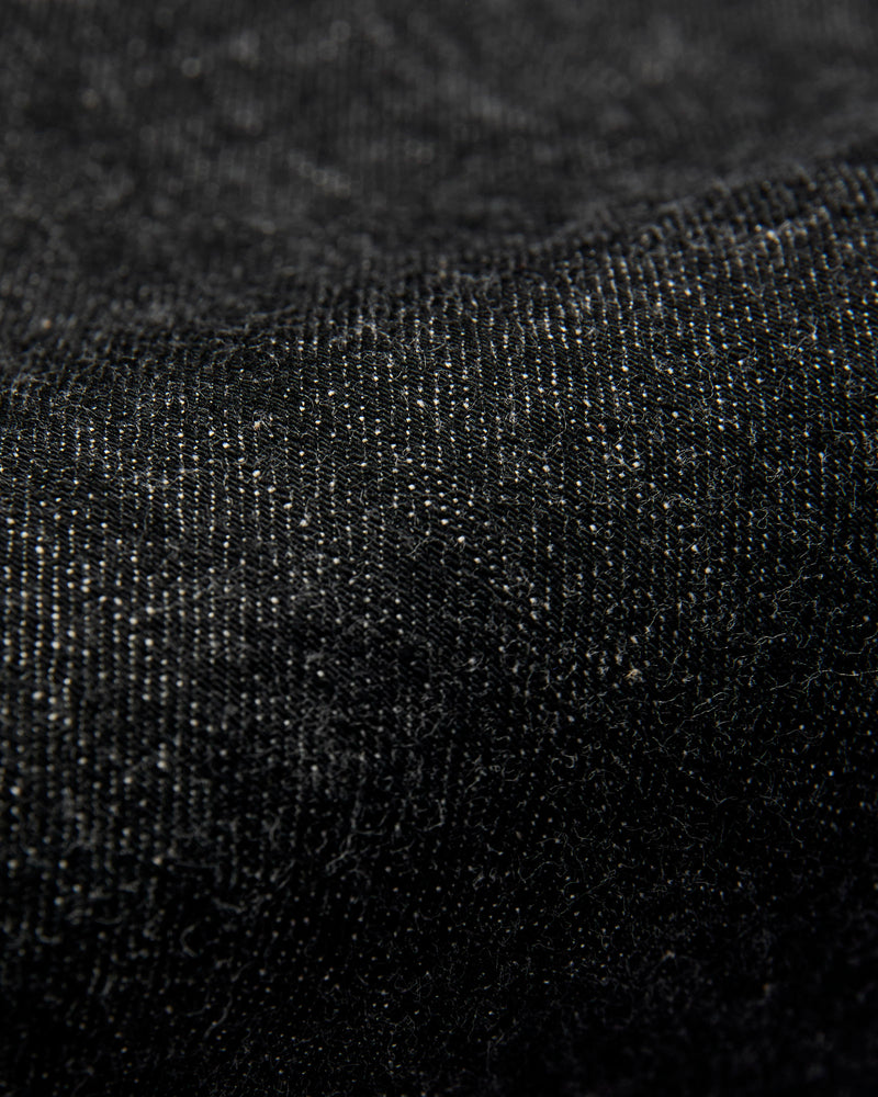 0105BK 13.75oz Black Selvedge Denim - Wide Fit