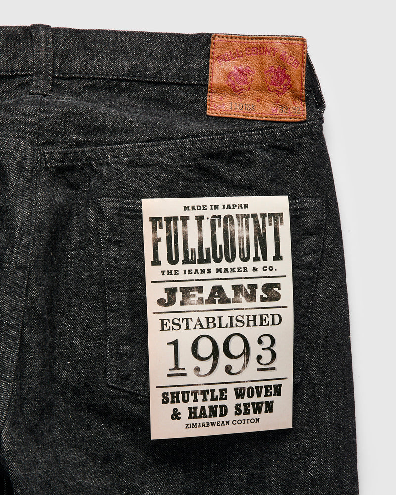 1101BK 13.7oz Black Selvedge Denim - Straight Fit