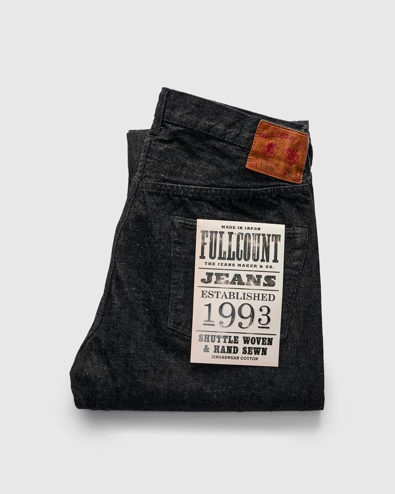 1101BK 13.7oz Black Selvedge Denim - Straight Fit