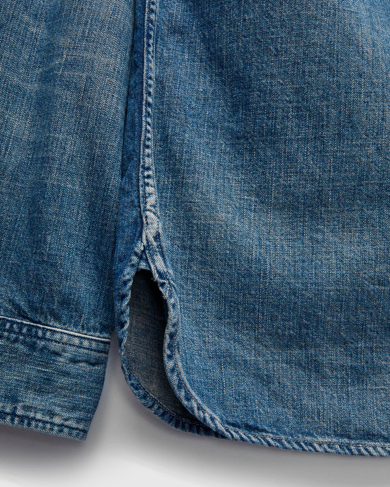 Denim Work Shirt HW in Indigo Blue