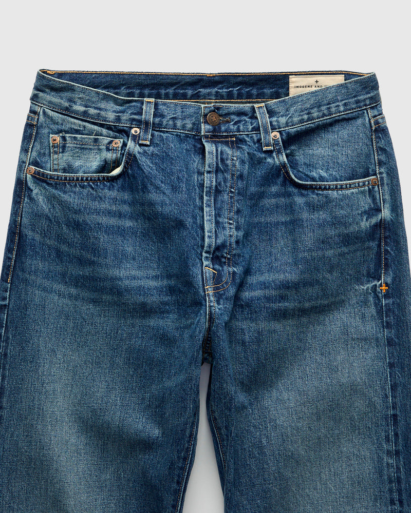 "Hank Freemont" 14oz Washed Selvedge Denim - Relaxed Straight Fit