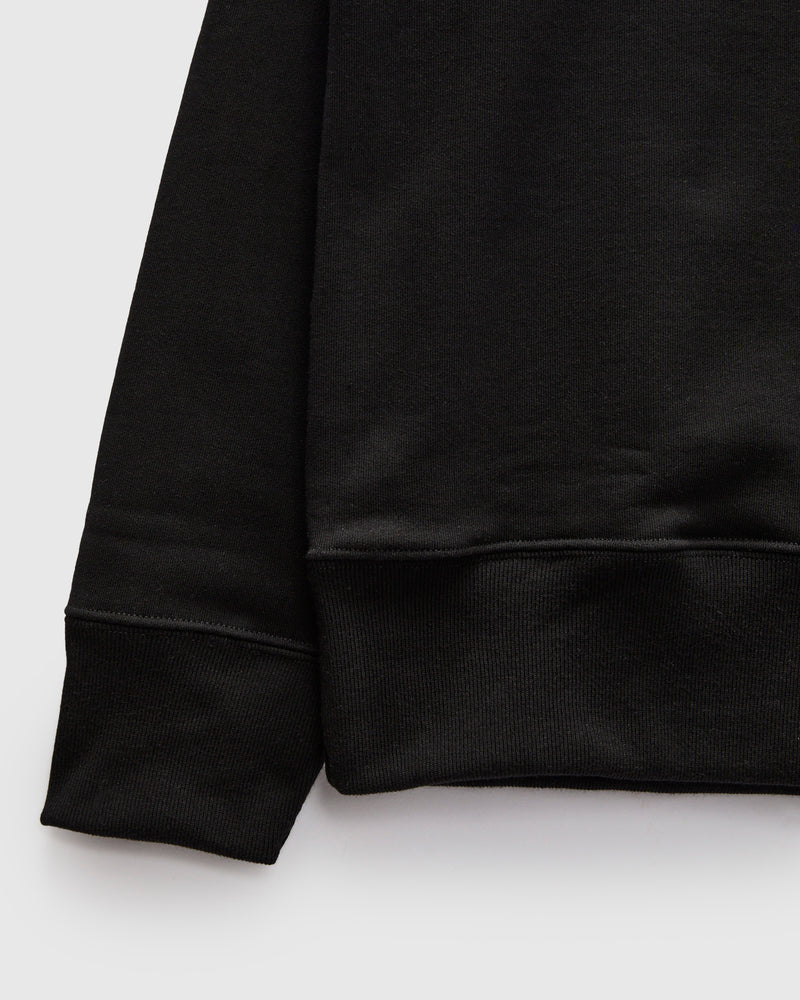 3S48 "Good Originals" Heavyweight Loopwheel Sweatshirt in Deep Black