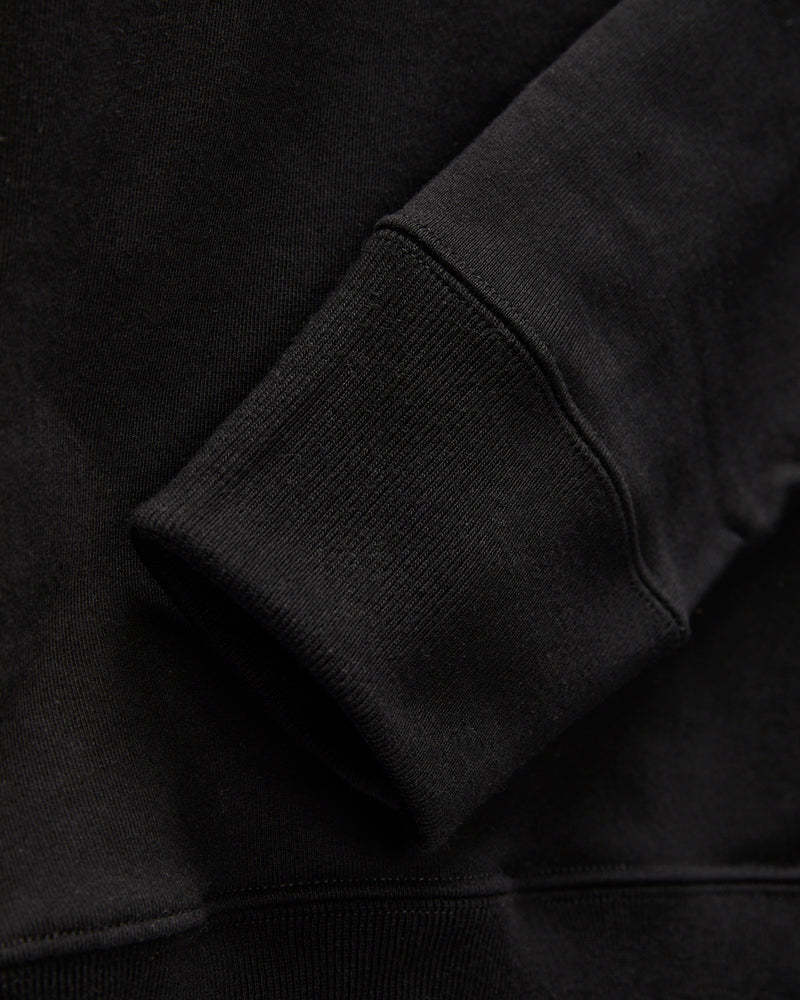 3S48 "Good Originals" Heavyweight Loopwheel Sweatshirt in Deep Black