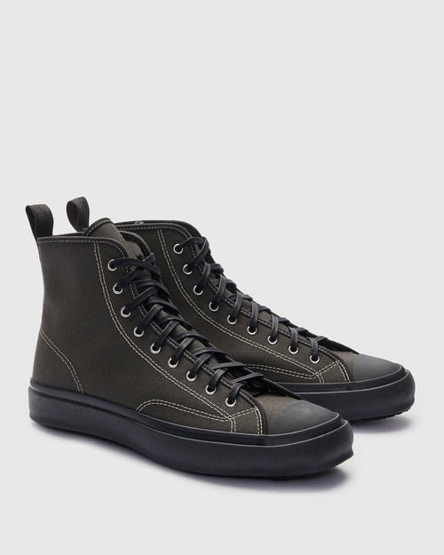 Hi Basket Sneaker in Charcoal