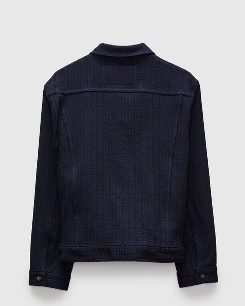 "Indigo Sugiaya" 12oz Herringbone Dobby Jacket