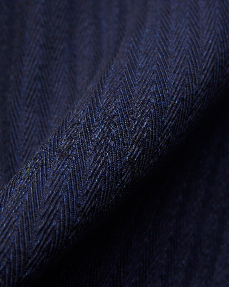 "Indigo Sugiaya" 12oz Herringbone Dobby Jacket