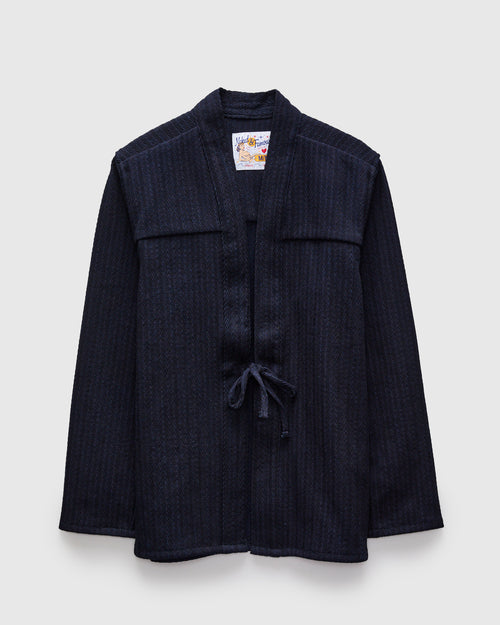 "Indigo Sugiaya" Kimono Shirt in Indigo