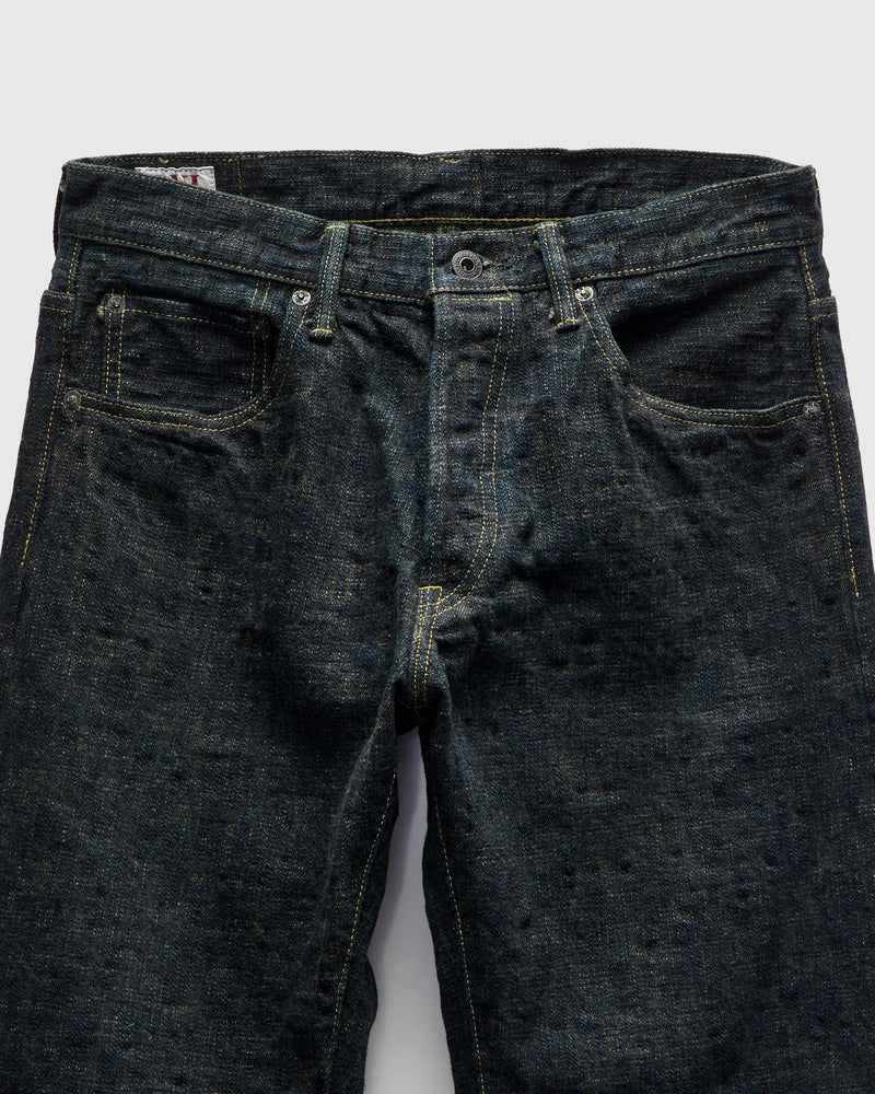 277-Bumpy "Kusaki Green Overdye" 17oz Selvedge Denim - Just-Right Straight Fit