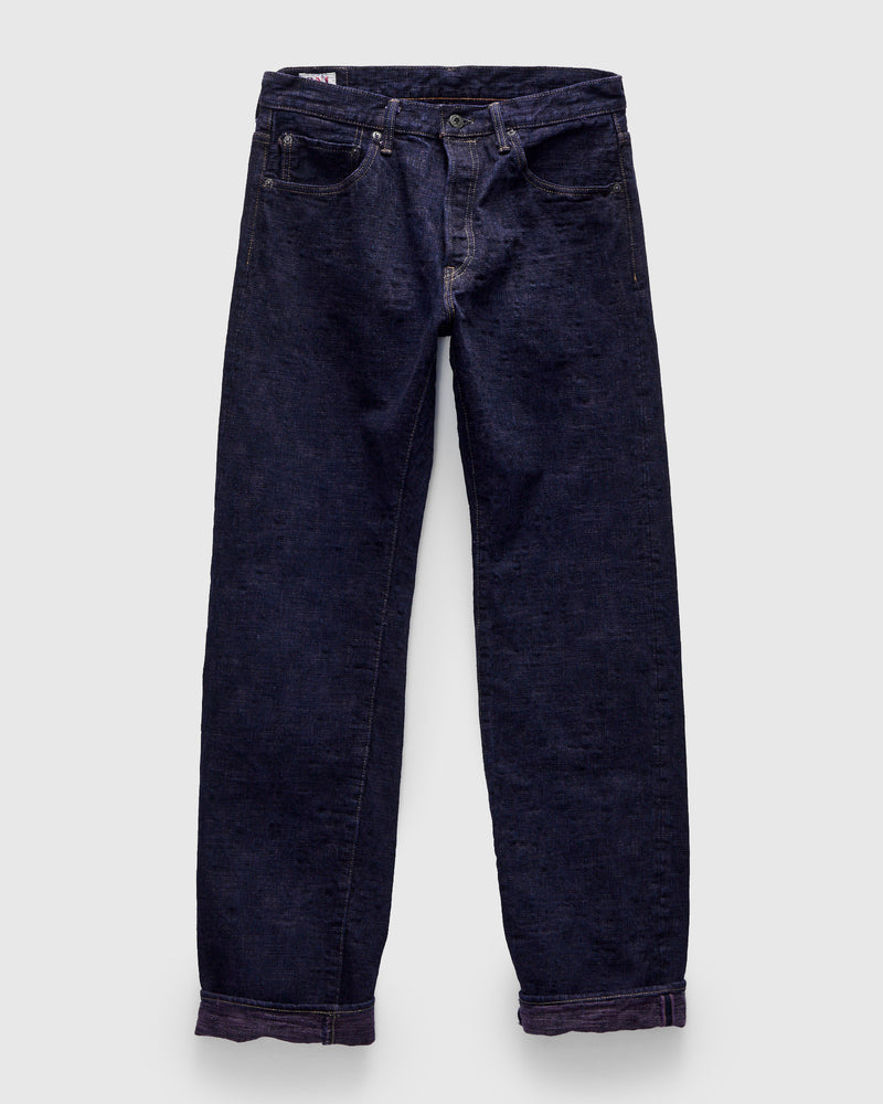 277-Bumpy "Murasaki Purple Overdye" 17oz Selvedge Denim - Just-Right Straight Fit