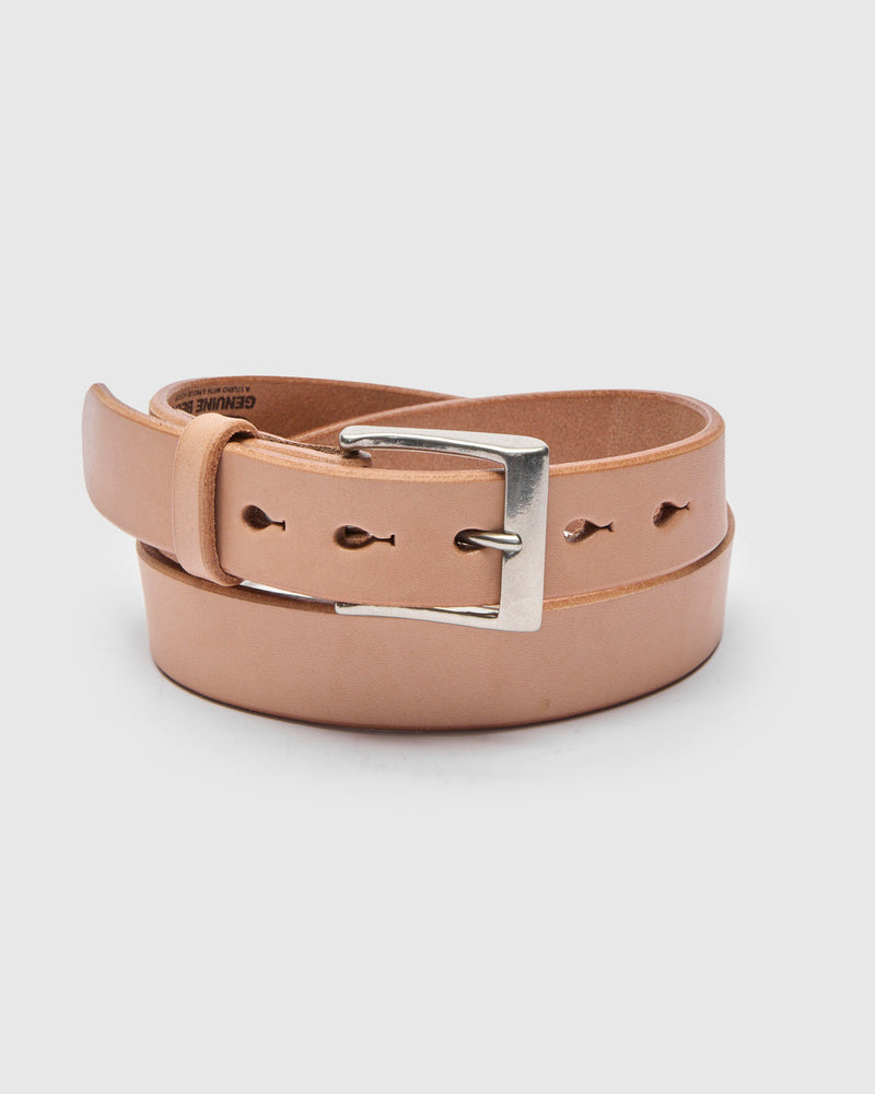 Saddle Leather Belt in Natural