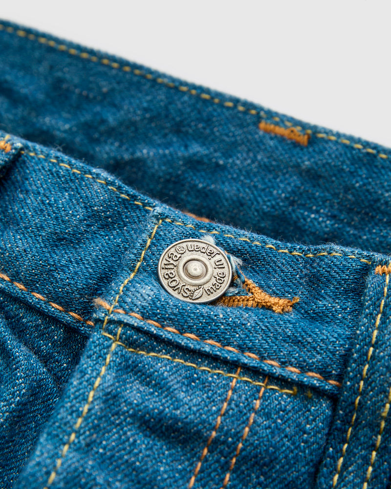 GRE-003 14oz Rinsed Selvedge Denim - Regular Straight Fit
