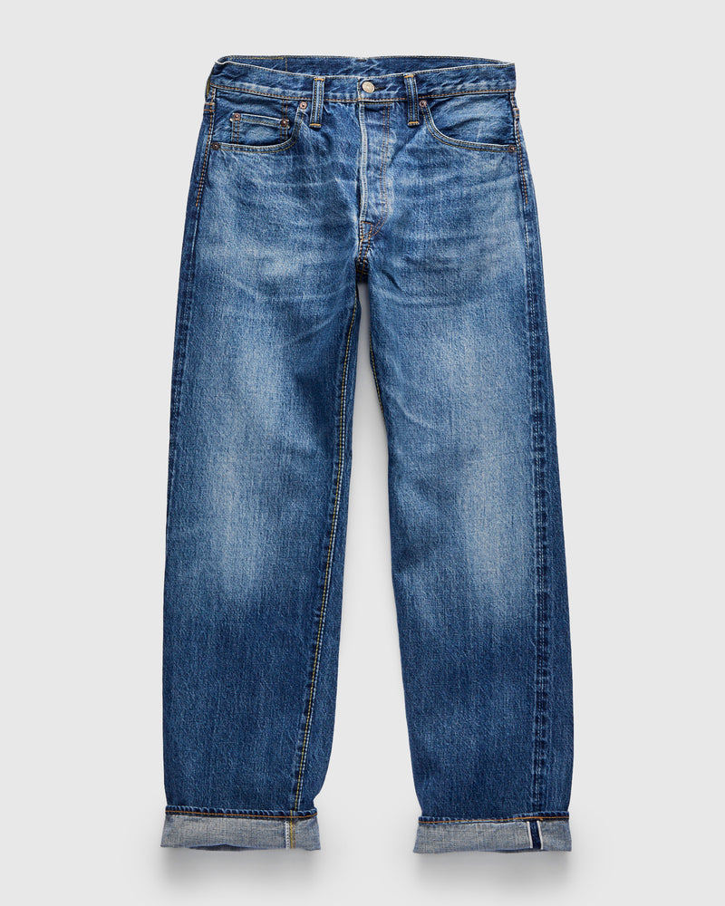 "Natural Used Indigo" 14oz Washed Selvedge Denim - Regular Straight Fit