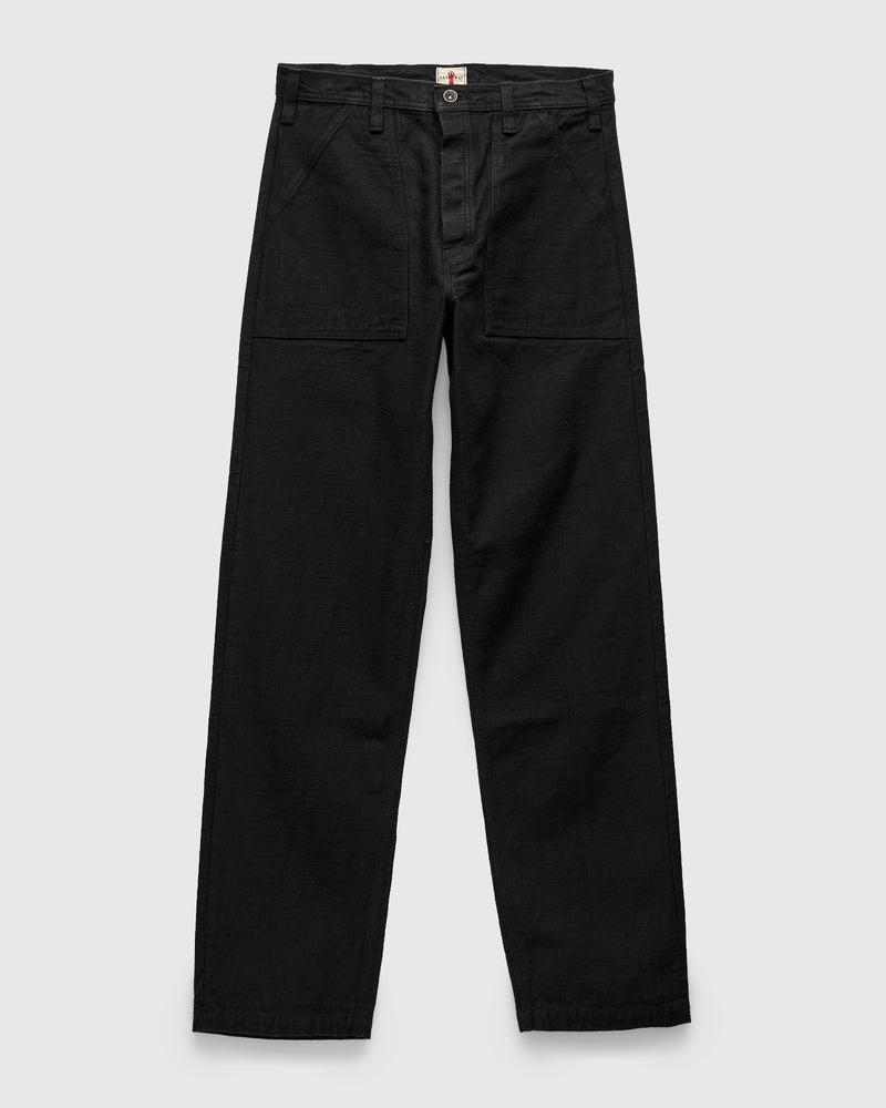 SJ52BK 15oz Heavyweight Selvedge Baker Pants in Black