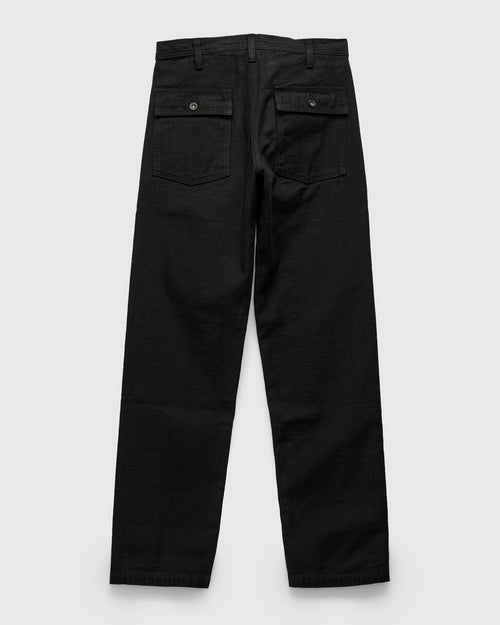 SJ52BK 15oz Heavyweight Selvedge Baker Pants in Black
