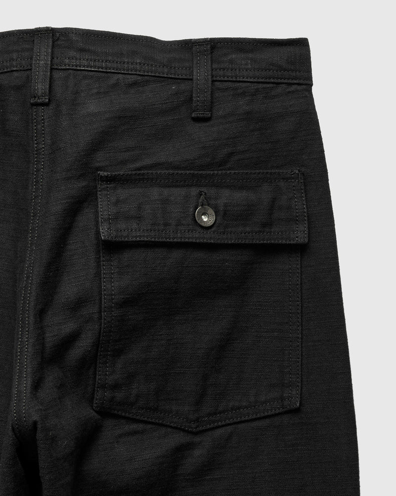 SJ52BK 15oz Heavyweight Selvedge Baker Pants in Black