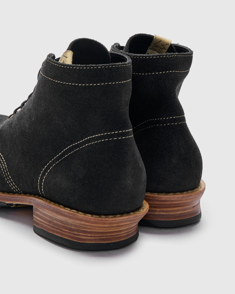 Brigadier Boots-Folk in Black Suede