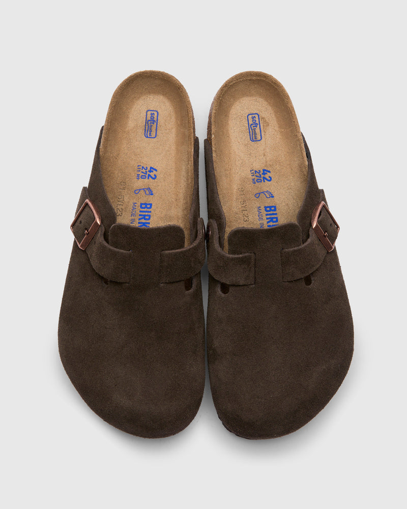 Boston Clog in Mocha Suede SFB